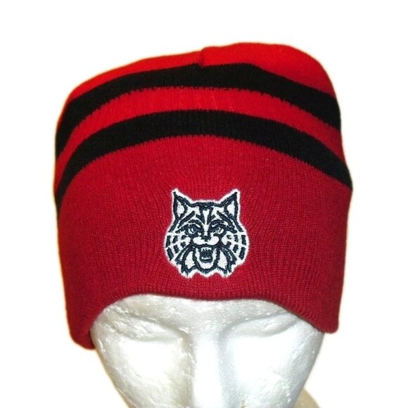 Arizona Wildcats University Mens Reversible Beanie Winter Hat Cap New - Picture 3 of 4